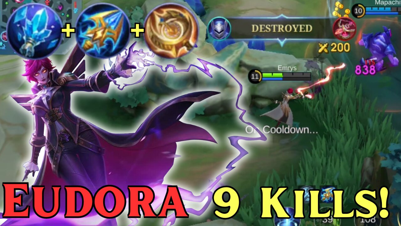 9 Kills! Mythic Ranked Eudora | MLBB | Mobile Legends | Mobile Legends: Bang Bang |