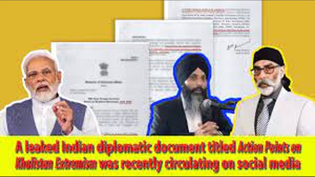 Leaked Indian Document Sparks Controversy Over Khalistan Extremism