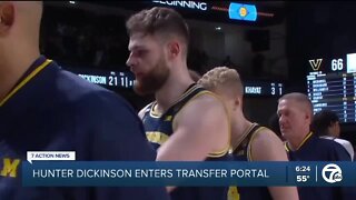 Michigan's Hunter Dickinson enters transfer portal