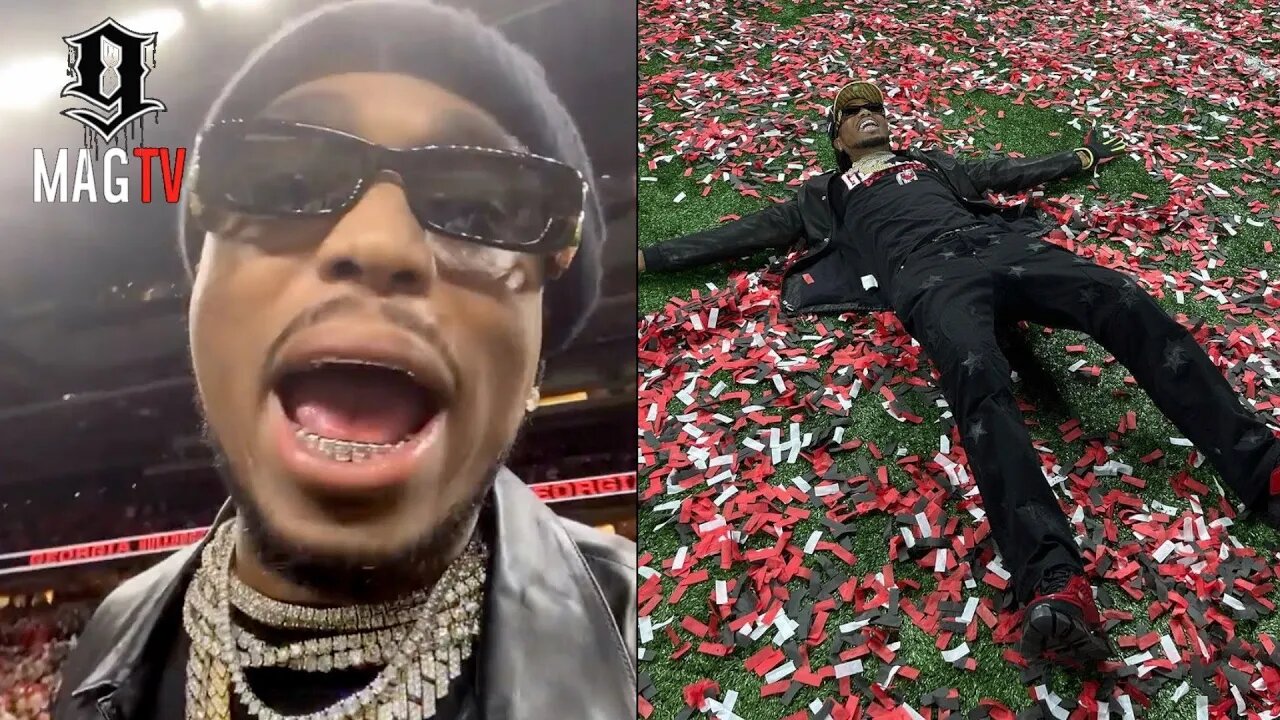 Quavo Celebrates With The National Champions Georgia Bulldogs! 🏆