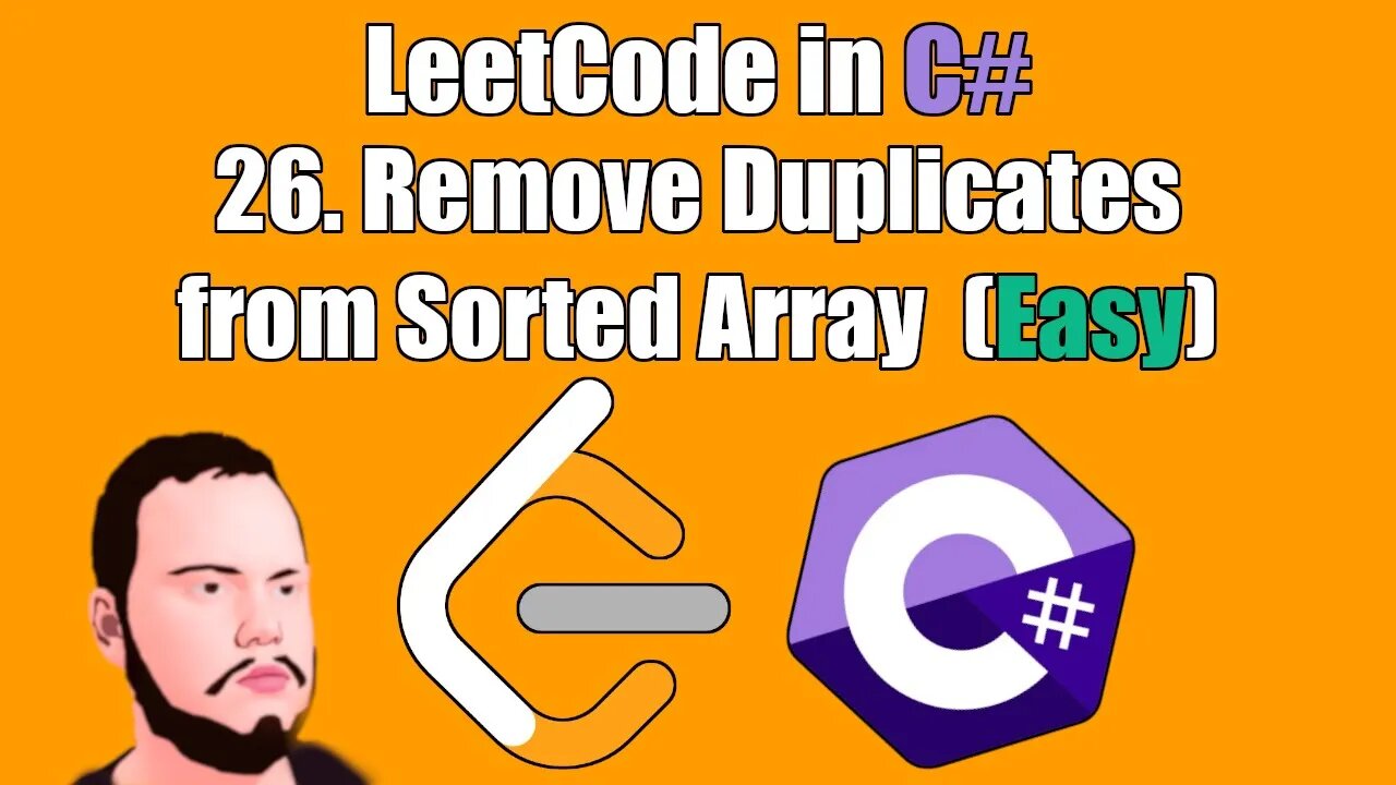 LeetCode in C# | 26. - Remove Duplicates from Sorted Array