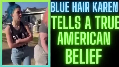 |NEWS| Blue Hair Karen Said "I'm White & I'm Hot!" And I Bet You I Won't Get Arrested 🤣😂