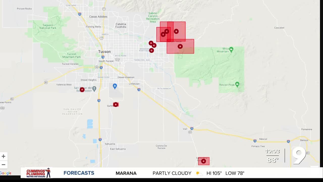 5,800+ without power across Tucson