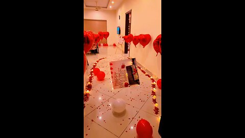 Romantic Room Decoration Surprise for Wedding | Anniversary #surprise #sajawat