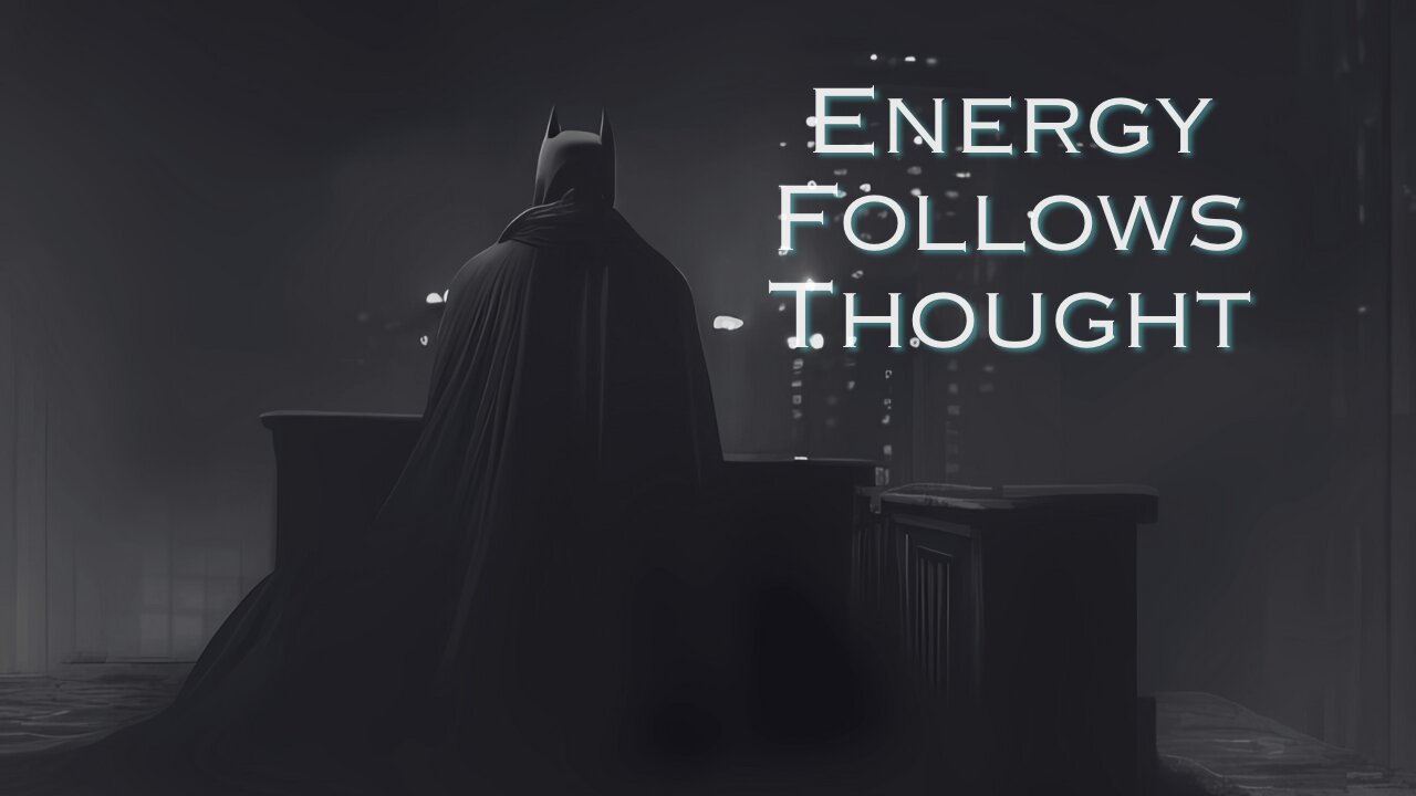 ENERGY FOLLOWS THOUGHT - Rainy Night in Gotham City | Cinematic Ambience for Meditation and Work