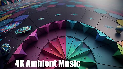 Ambient Music - Great Goodnight | (AI) Reactive 3D | Kaleidoscope Visual Meditation 08 Mythical