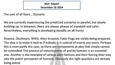 WAR REPORT - THE SUM OF ALL FEARS SCENARIO