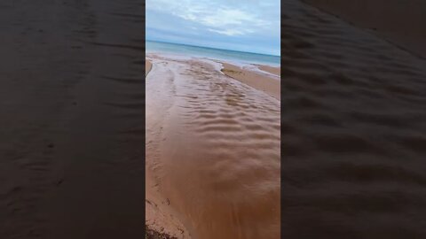 Interesting pattern in the water in hidden beach