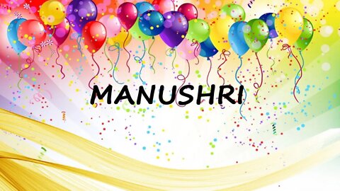Happy Birthday to Manushri - Birthday Wish From Birthday Bash