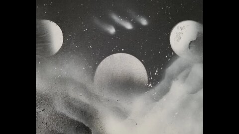 Spray Painting Moons (Practice)