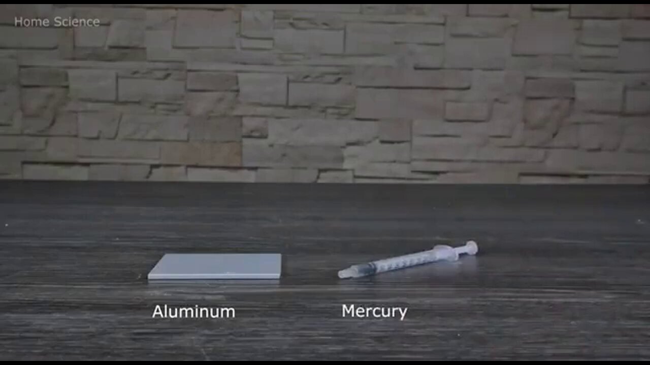 This is what happens when you mix mercury with aluminium