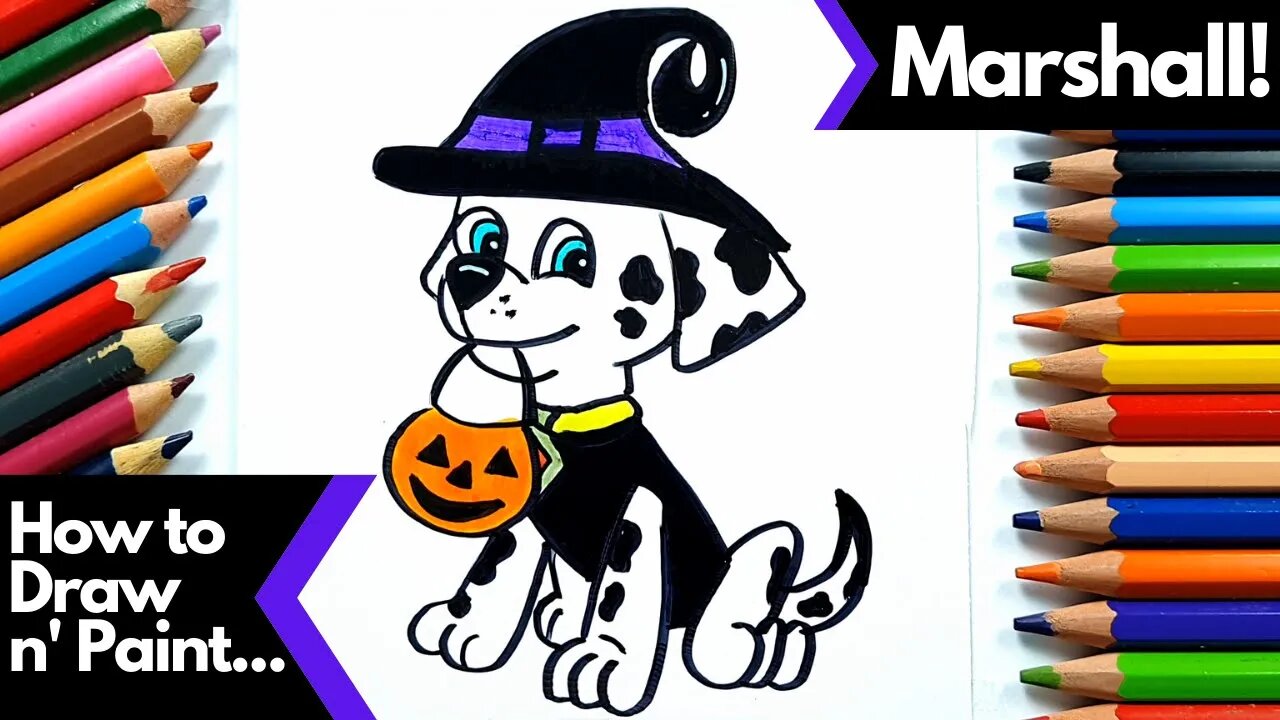 How to Draw and Paint Special Halloween Marshal