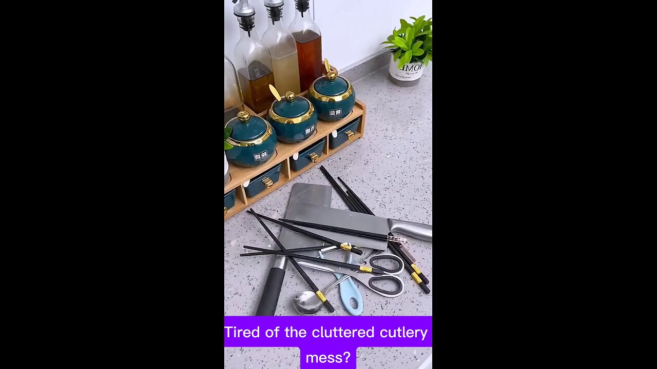 Transform Your Kitchen in Seconds with a Cutlery Holder | Quick & Easy Organization Solution