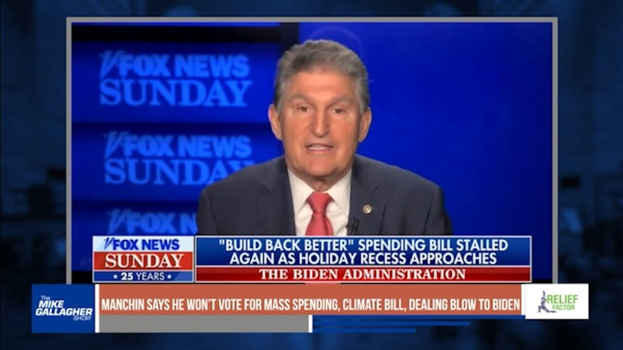 Sen. Joe Manchin is dealing a major blow to Biden by opposing Build Back Better bill