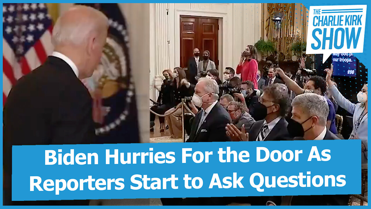 Biden Hurries For the Door As Reporters Start to Ask Questions