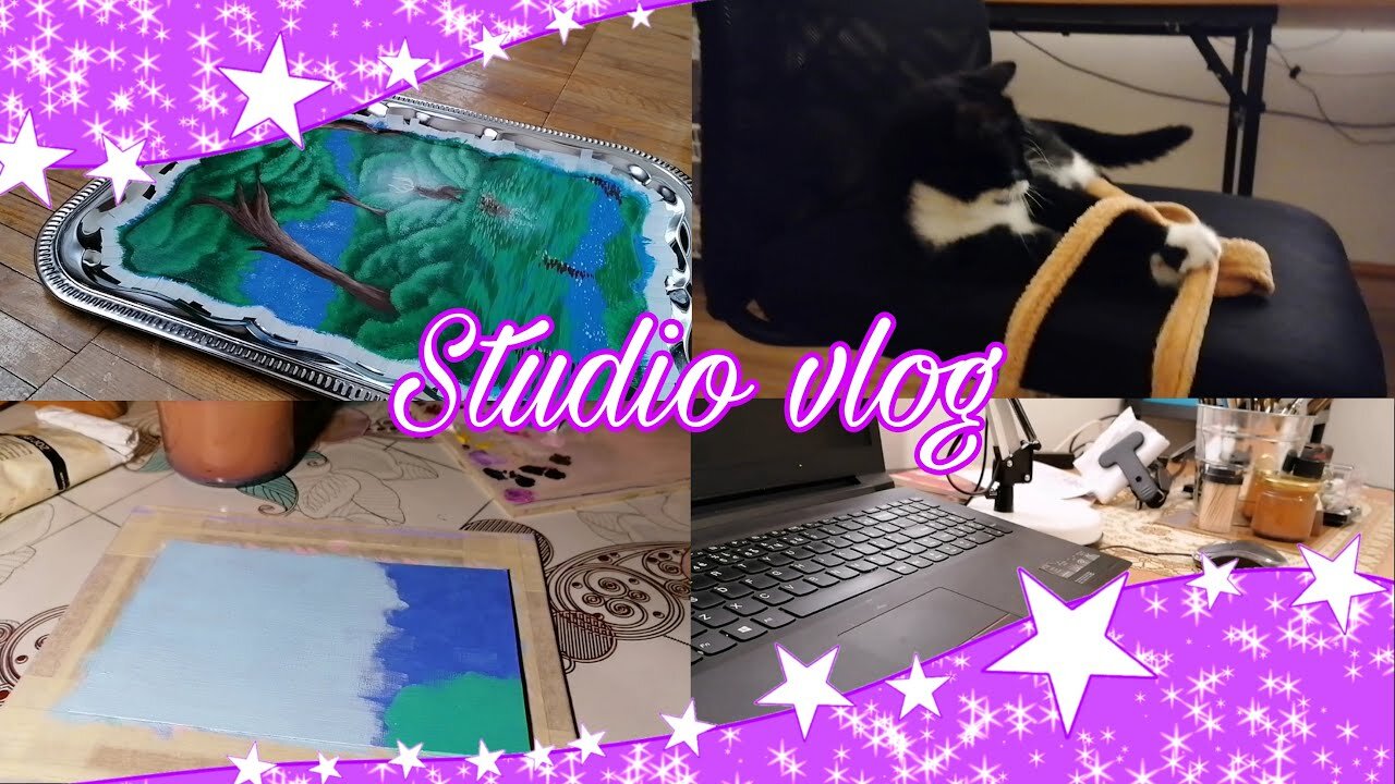 ✨STUDIO VLOG✨varnishing time, clean and painting