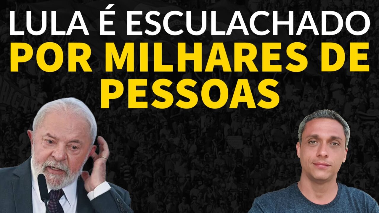 Milhares gritam "LULA ladrão" ontem e a imprensa tenta esconder