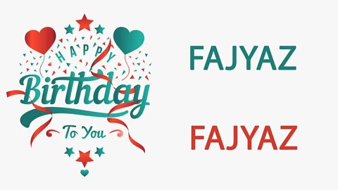 Happy Birthday to Fajyaz - Hindi Birthday Wish From Birthday Bash