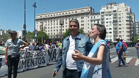 #libresdelsur - Marcha en el Congreso de la nación parte 1.... primer impacto
