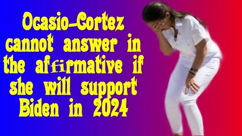 Alexandria Ocasio-Cortez will not answer if she will support Biden in 2024