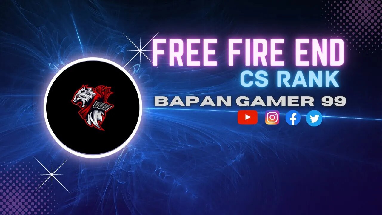 FREE FIRE END...... cs rank TEAM CODE #bapan99live