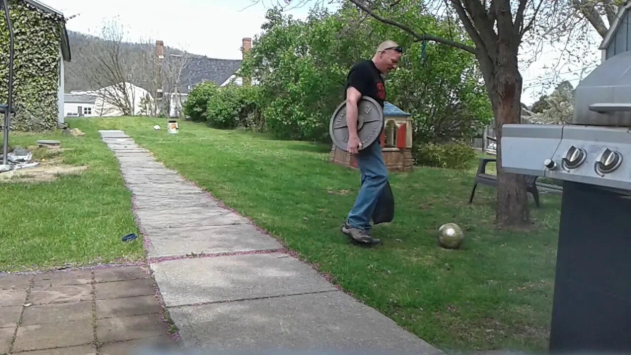 Blue Collar Carry - 45 lb Plate / 50 lb Sand Bag 400 Yards