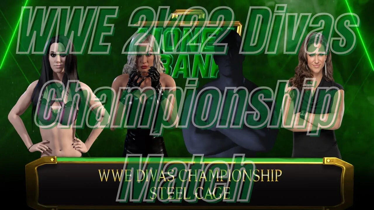 WWE 2k22 4 Way Divas Championship Cage Match