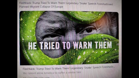 Flashback! Trump's Snake Speech - He Tried To warn Them! (Alex Jones - July 4th, 2023)