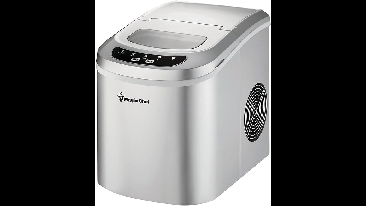 Magic Chef 27-Lb. Portable Red Countertop Ice Maker, 27 lb