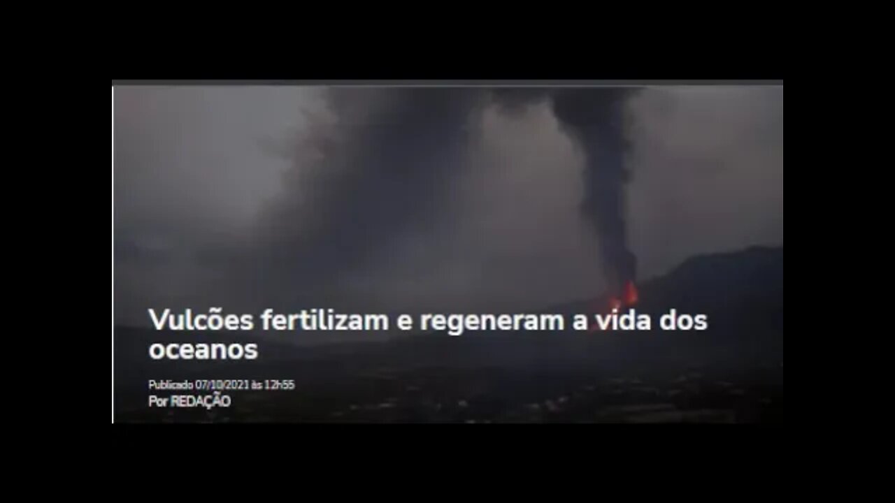 Vulcões fertilizam e regeneram a vida dos oceanos