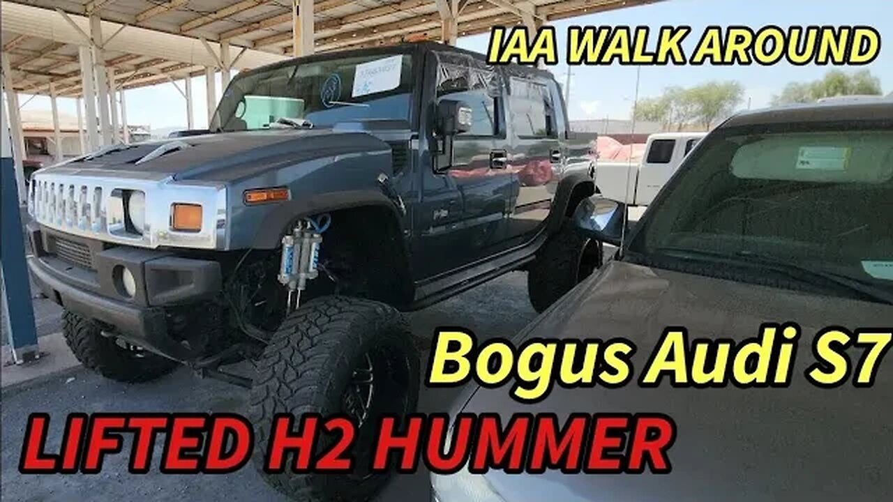 Lifted H2 Hummer Super Cheap, Fake Audi S7, IAA Walk Around