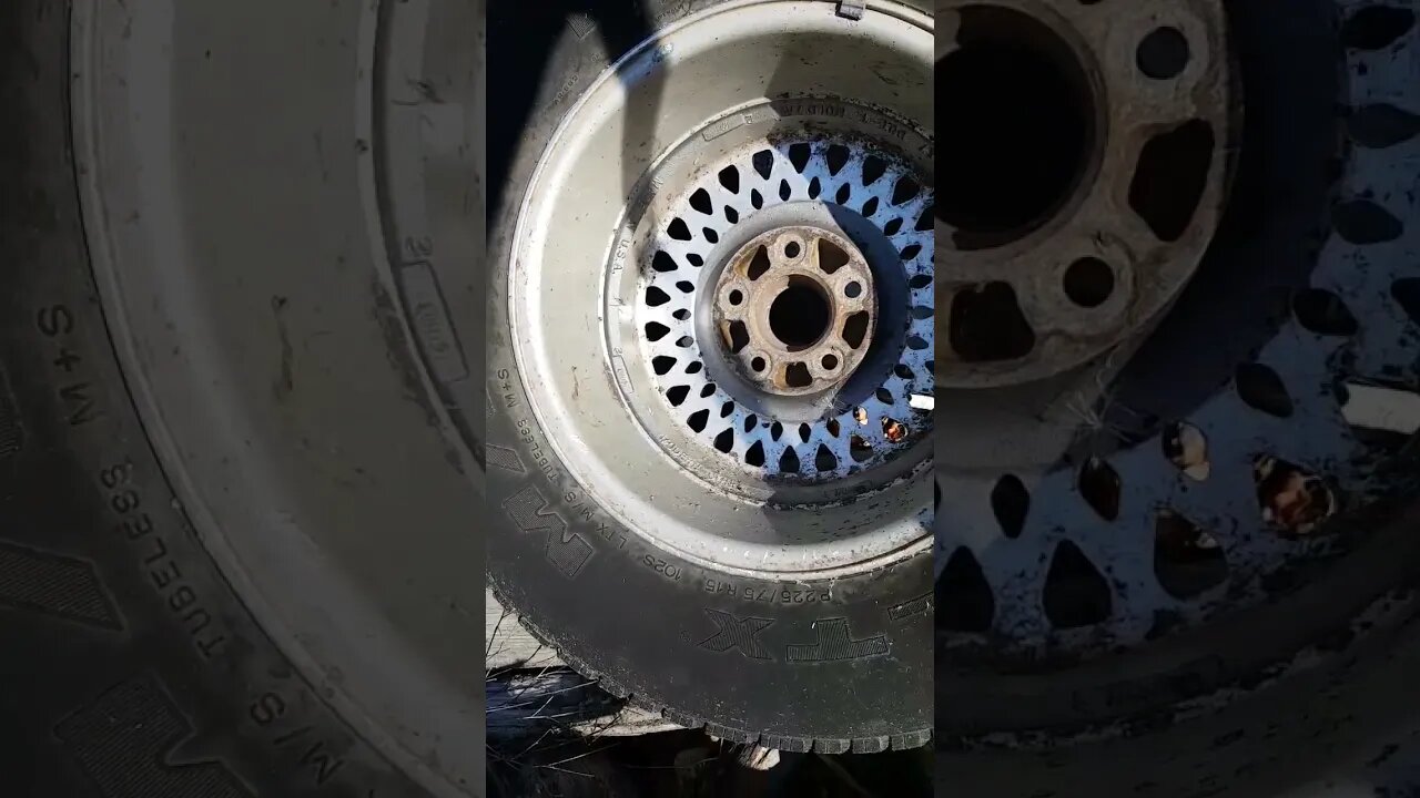 Tire in the middle of nowhere.