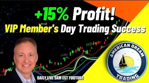 The Art Of Day Trading - VIP Member's +15% Profit In The Stock Market