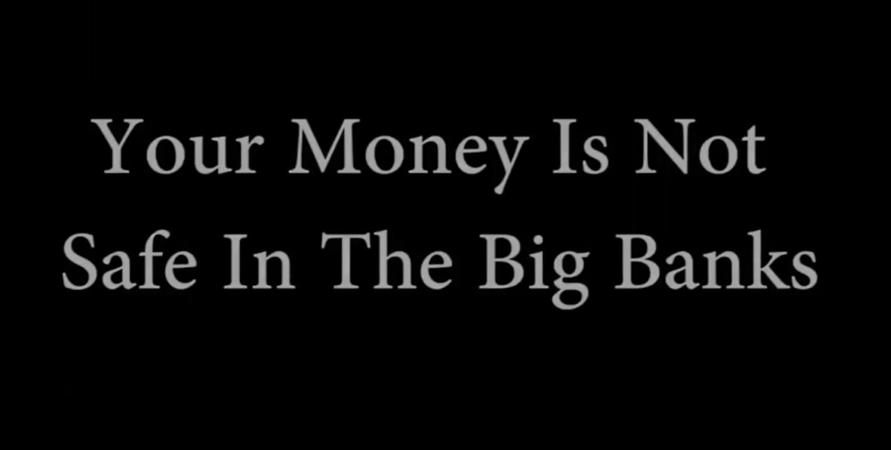 Take Your Money out of the BIG Banks and Do this instead....