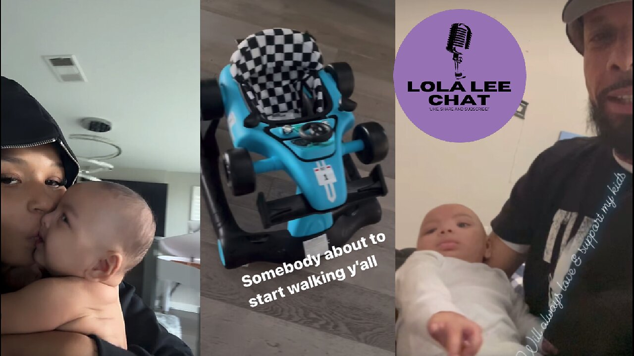 Blueface dad says his 7 month old grandson Chrisean Jr about to start walking! 04.03.2024