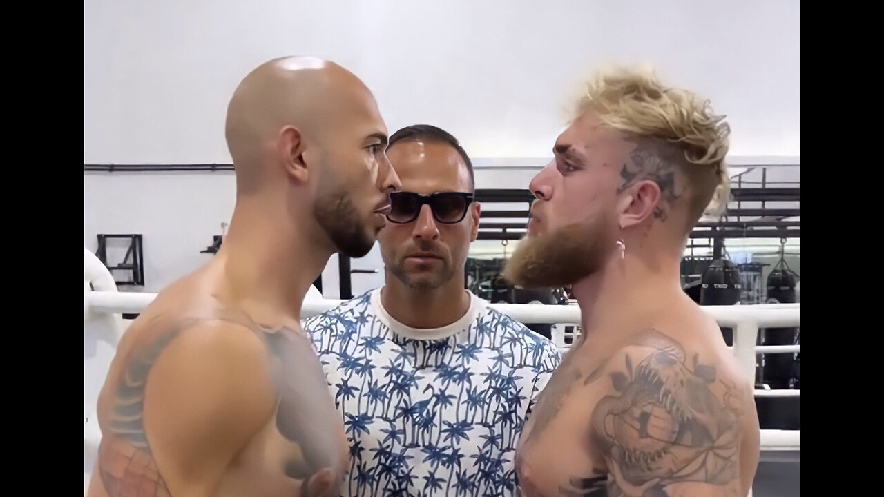 Jake Paul vs. Andrew Tate Face Off