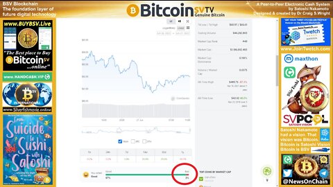 SirToshi's Charts: BSV Good On Gecko 97%!!!