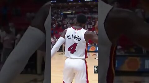 D Wade Celebrates Miami going up 2 0 with Dipo👀 #shorts