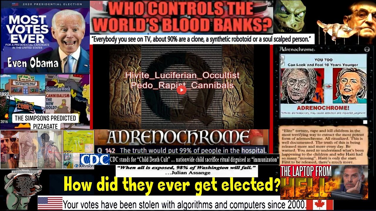 LUCIFERIAN, OCCULTIST, PEDO RAPIST, CANNIBAL, HUMAN SACRIFICING POLITICIANS...WHO ARE THE HIVITES?