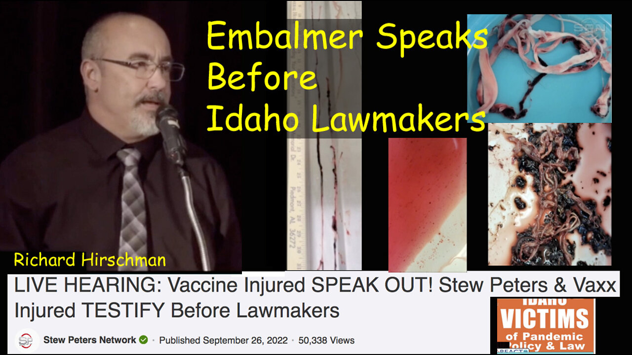 Embalmer Speaks Before Idaho Lawmakers