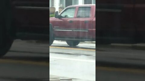 Car tries to block truck with strange headlights, as I try to film. #gangstalking