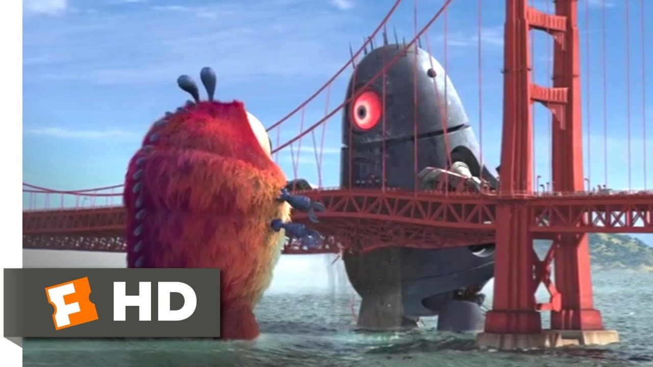 Monsters vs. Aliens (2009) - Golden Gate Grapple Scene (5/10)