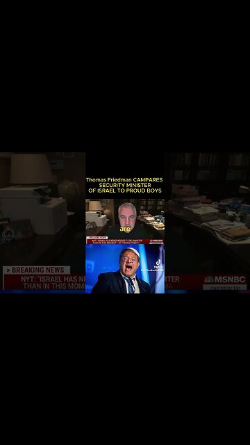 How Thomas Friedman compares #BenGvir To Proud Boys? #Israeli #jewish #power #racist #racism