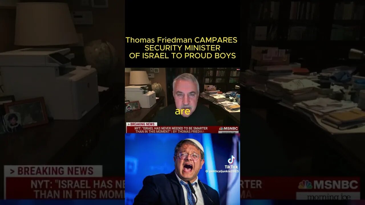 How Thomas Friedman compares #BenGvir To Proud Boys? #Israeli #jewish #power #racist #racism