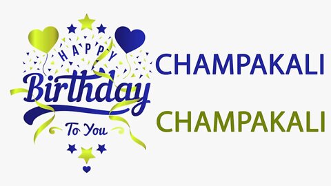 Happy Birthday to Champakali - Hindi Birthday Wish From Birthday Bash