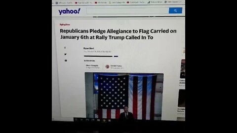 Republicans pledge allegiance to the flag