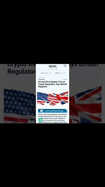 US and UK to Deepen Ties on Crypto Regulation #cryptomash #cryptomashnews #cryptonews