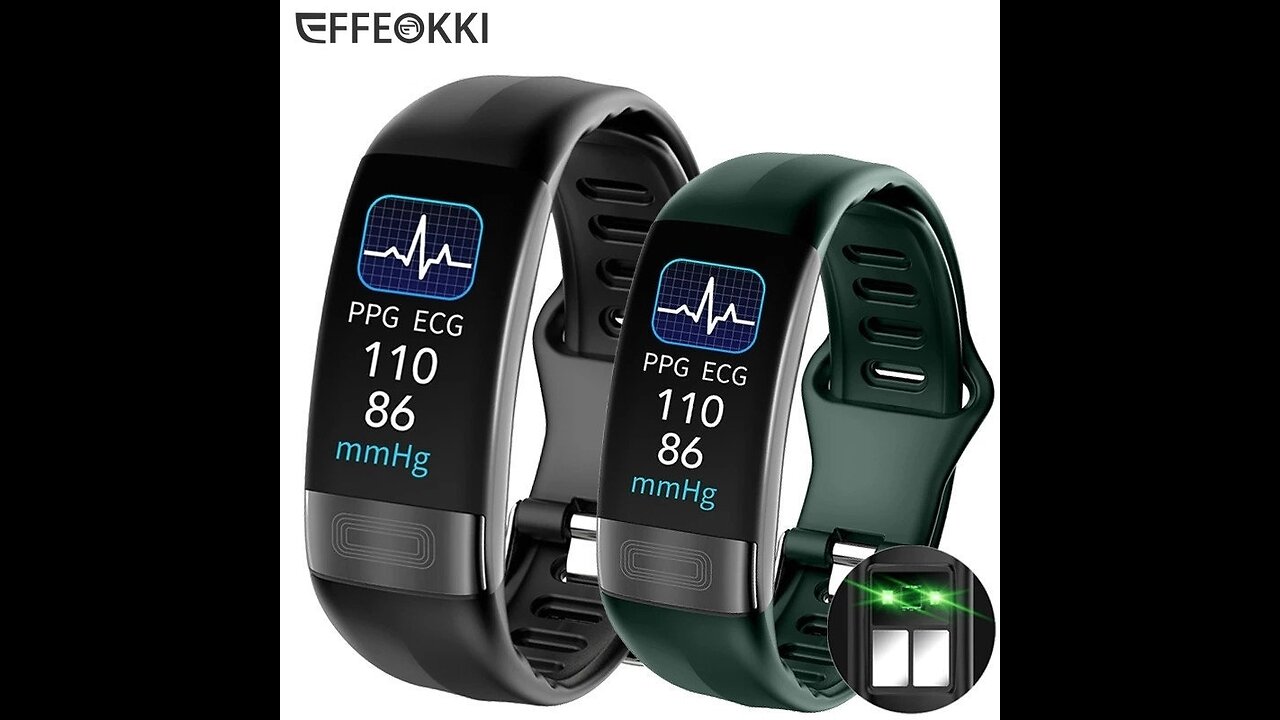 ECG+PPG Smart Wristband Fitness Tracker Smartwatch