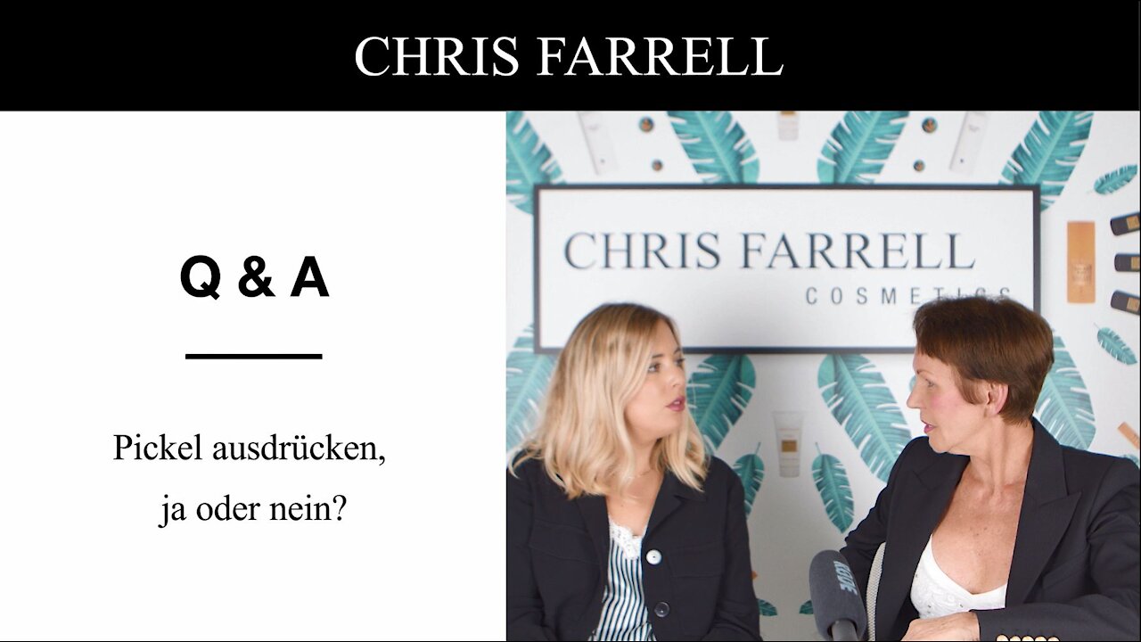 Pickel ausdrücken - Ja oder Nein? I Q & A Chris Farrell