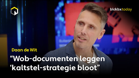 Daan de Wit: “Wob-documenten leggen ‘kaltstel-strategie bloot”